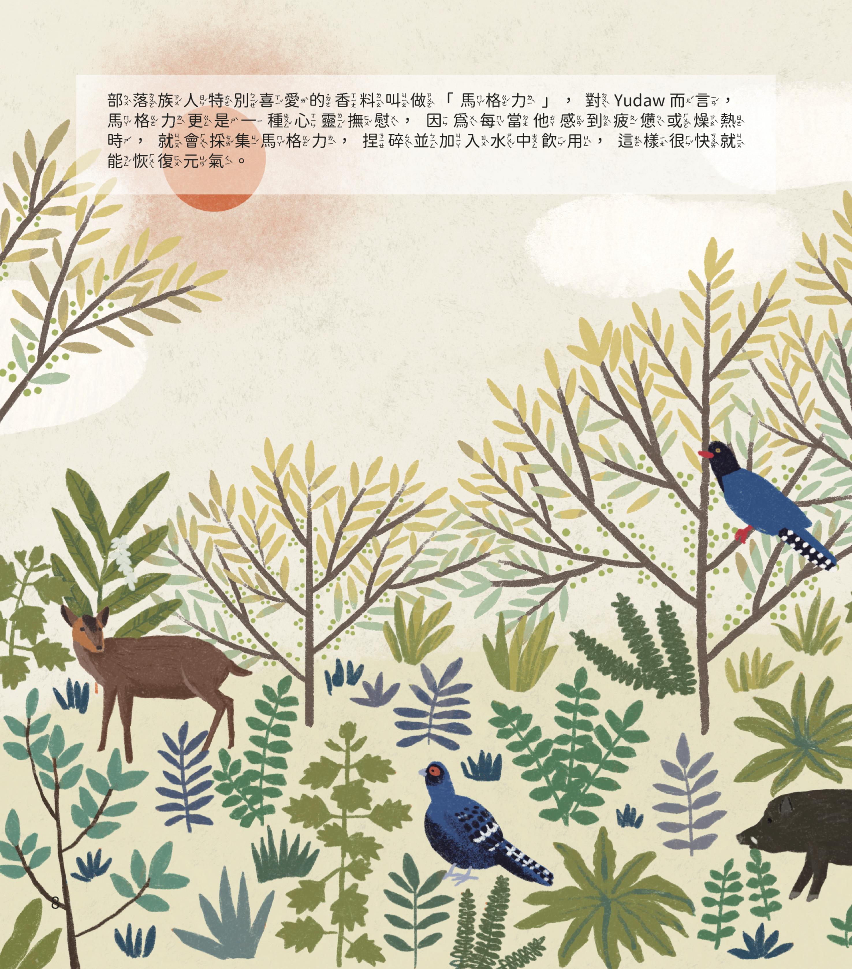 「爺爺，那隻臉上有好多顏色的是什麼鳥呀？」-7