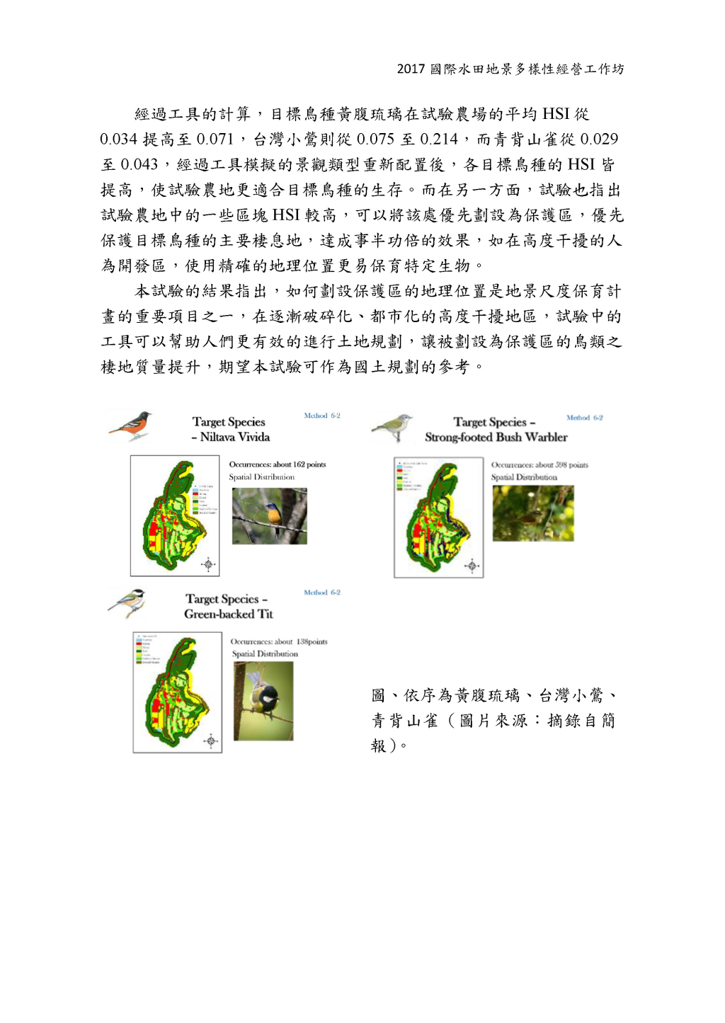 地景指數於農業景觀型態及生物棲地優化-以國立台灣大學山地 農場為例-2