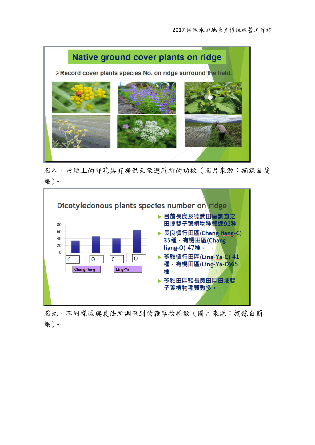 Study in Biodiversity between Conventional and Organic Paddy and Beneficial Insect Habitat Manipulation.-7
