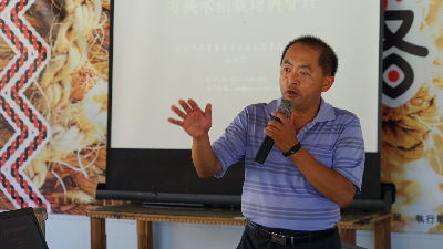 潘昶儒副研究員介紹有機水稻品種及栽培技術--將另開視窗看原圖