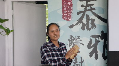 李淑敏前理事長介紹部落小米的栽培現況--將另開視窗看原圖