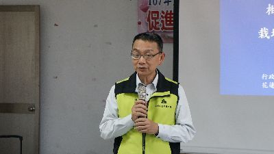 蔡宜峰副場長到場開訓--將另開視窗看原圖