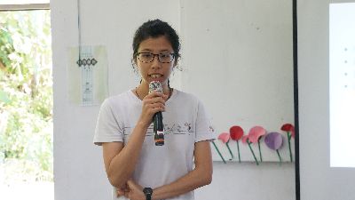花蓮農改場蔡秉芸助理研究員介紹台灣藜栽培及用途--將另開視窗看原圖