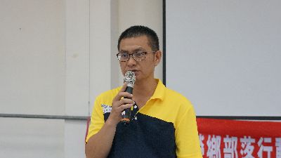 林正木助理研究員代表花蓮農改場致詞--將另開視窗看原圖