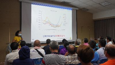 高雄區農業改良場李雪如副研究員介紹芒果設施栽培管理技術--將另開視窗看原圖