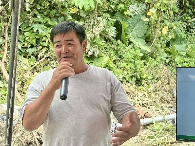 四季部落示範農民黃澄福先生肯定三星蔥移地保種--將另開視窗看原圖
