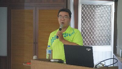 花蓮區農業改良場顏政昌助理研究員介紹非農藥防治資材在有機蔬菜病蟲害應用--將另開視窗看原圖