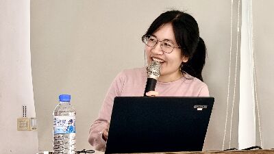 邱晨助理研究員介紹花蓮原鄉特色作物關鍵栽培技術之研發與落地推動成果--將另開視窗看原圖