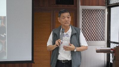 屏東科技大學王鐘和名譽教授介紹有機農業的理念與發展--將另開視窗看原圖