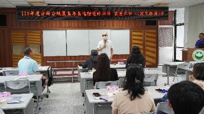 花蓮農改場劉興榮科長開訓致詞--將另開視窗看原圖