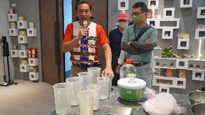 魚的家工作室盧生源助教講解原鄉酒釀釀造實作及注意事項--將另開視窗看原圖