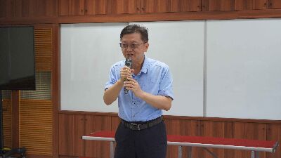 花蓮農改場楊大吉場長開訓致詞--將另開視窗看原圖