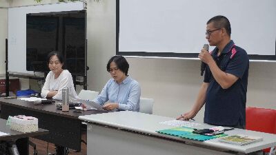 花蓮農改場曾竫萌副研究員主持結訓及綜合座談--將另開視窗看原圖