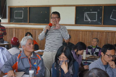 農民學院學員參與部落行動教室課程並分享給部落行銷有機米經驗--將另開視窗看原圖