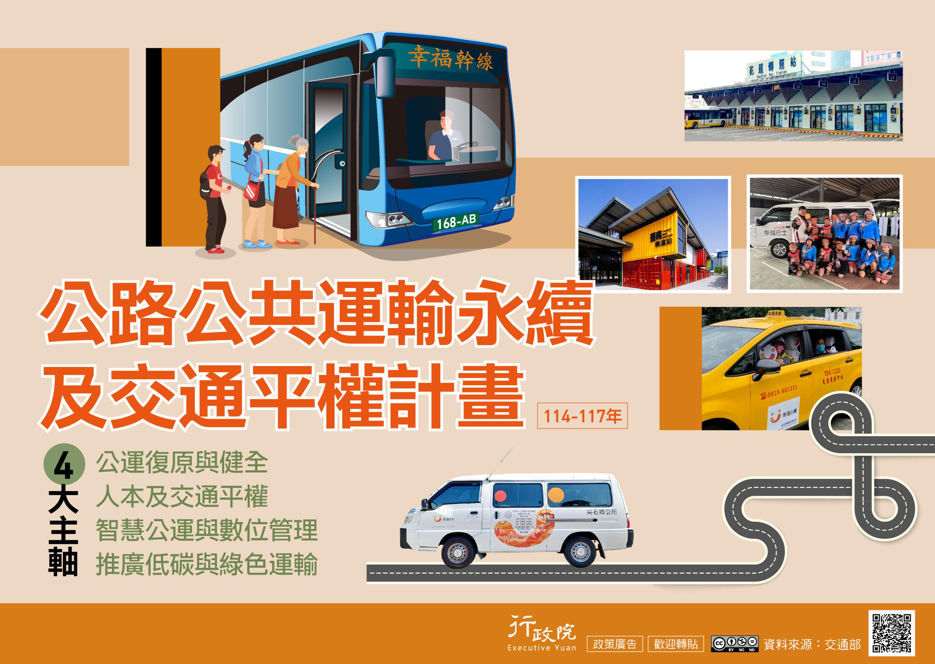 「公路公共運輸永續及交通平權計畫（114-117年）」