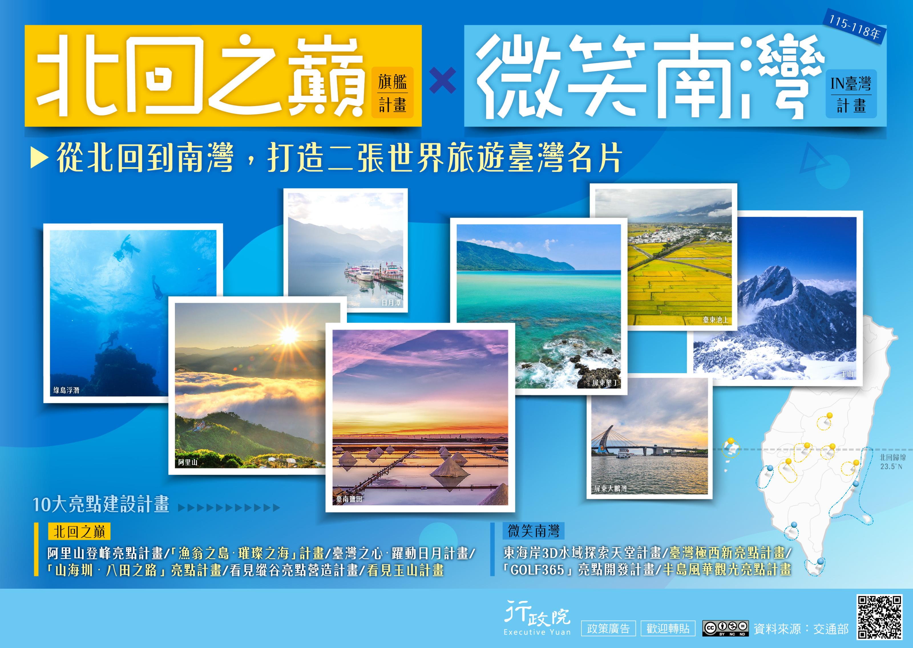 「北回之巔旗艦計畫－微笑南灣IN臺灣計畫」-行政院文宣