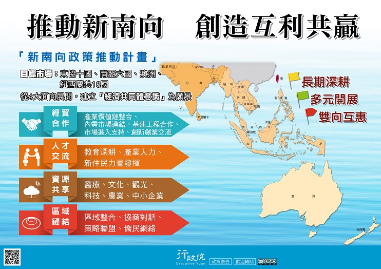 推動新南向　創造互利共贏