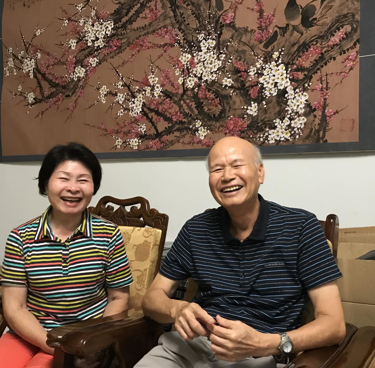 林富雄前場長及夫人合影