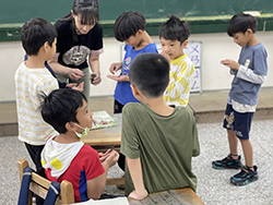 聽完故事，仔細觀察山胡椒種子、聞聞獨特的氣味