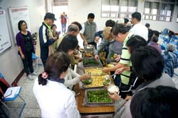 研習午餐由在地社區準備，落實在地生產、在地消費