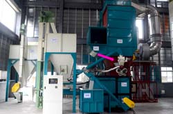 箭頭處即為本場研發之附掛式稻殼連續炭化裝置